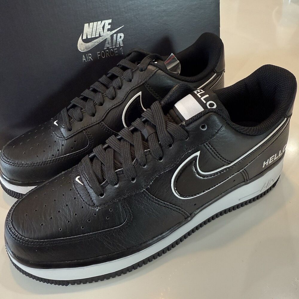 NEW Air Force 1 ‘07 LX Men's Sz 7.5 Wmns sz 9 Black/Black-White CZ0327-001 NEW